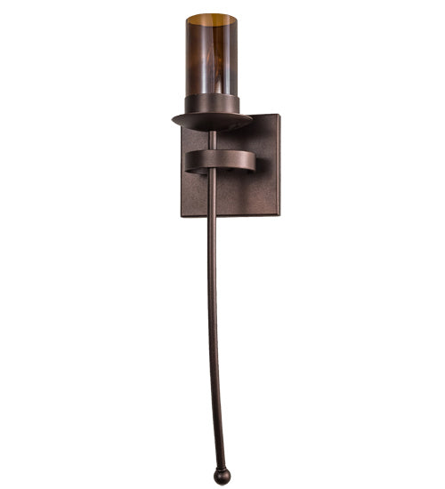 Meyda Tiffany 183448 One Light Wall Sconce, Mahogany Bronze