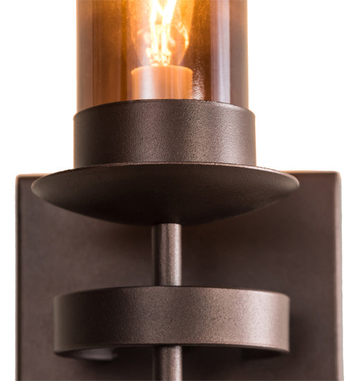 Meyda Tiffany 183448 One Light Wall Sconce, Mahogany Bronze