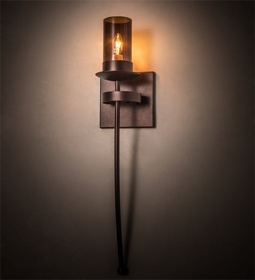Meyda Tiffany 183448 One Light Wall Sconce, Mahogany Bronze