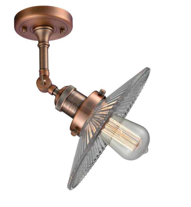 Innovations 201F-AC-G2-LED LED Semi-Flush Mount, Antique Copper