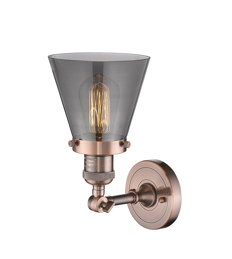 Innovations 203-AC-G63-LED LED Wall Sconce, Antique Copper