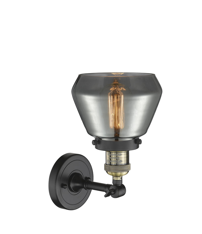 Innovations 203-BAB-G173 One Light Wall Sconce, Black Antique Brass