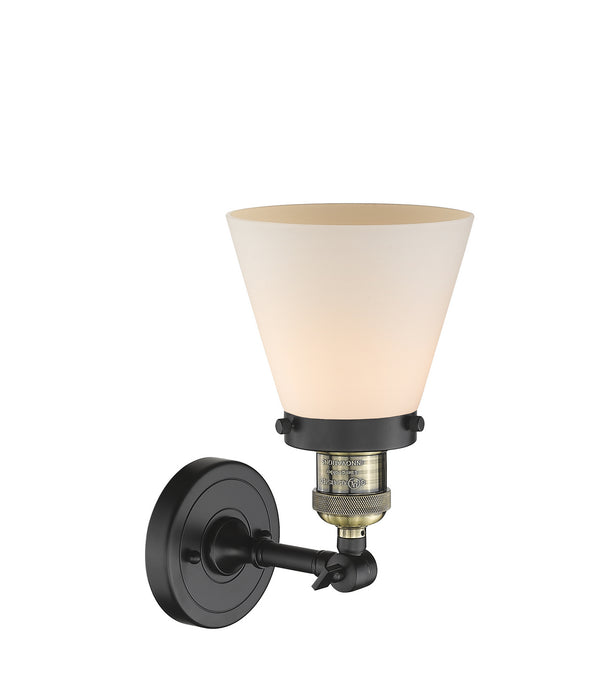 Innovations 203-BAB-G61 One Light Wall Sconce, Black Antique Brass