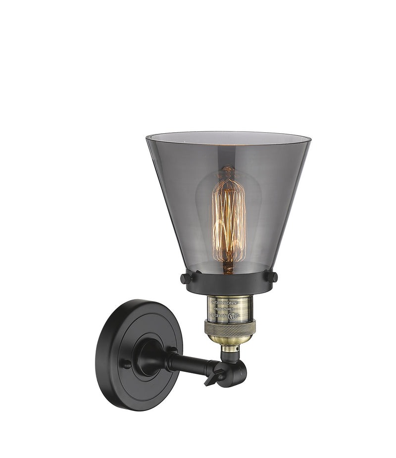 Innovations 203-BAB-G63 One Light Wall Sconce, Black Antique Brass