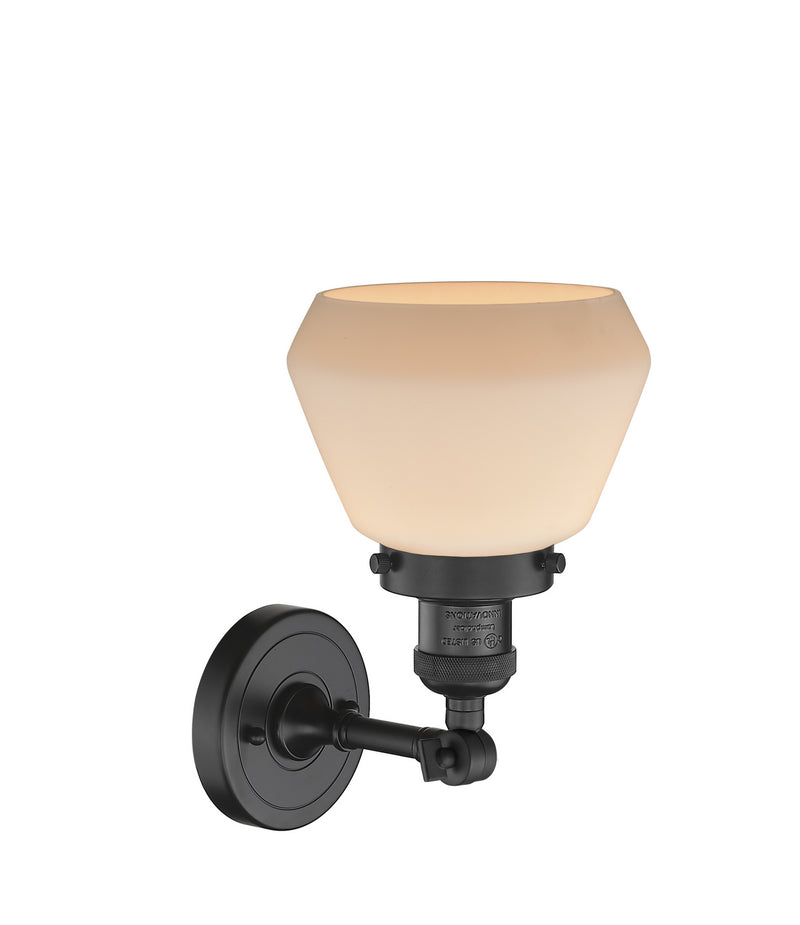 Innovations 203-BK-G171 One Light Wall Sconce, Matte Black