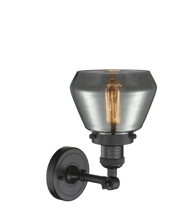 Innovations 203-BK-G173 One Light Wall Sconce, Matte Black