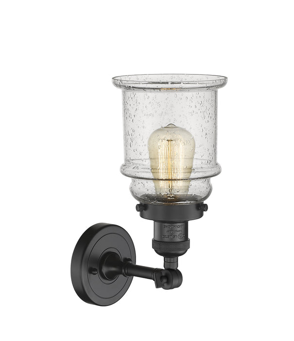 Innovations 203-BK-G184 One Light Wall Sconce, Matte Black