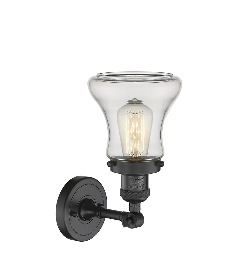 Innovations 203-BK-G192 One Light Wall Sconce, Matte Black