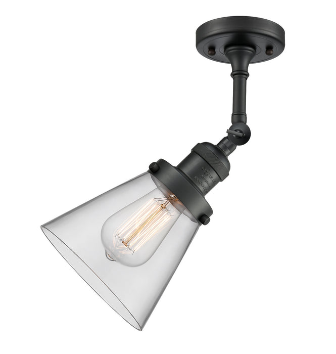 Innovations 203-BK-G62 One Light Wall Sconce, Matte Black