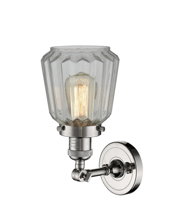 Innovations 203-PN-G142-LED LED Wall Sconce, Polished Nickel