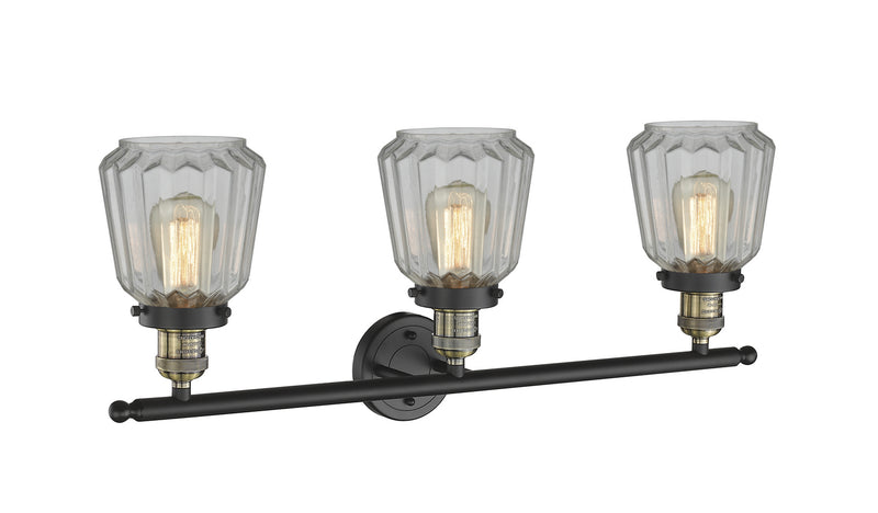 Innovations 205-BAB-G142 Three Light Bath Vanity, Black Antique Brass