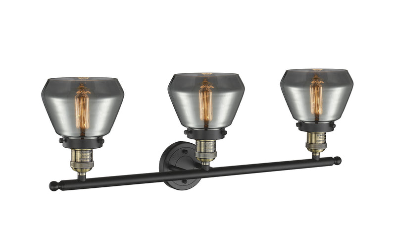 Innovations 205-BAB-G173 Three Light Bath Vanity, Black Antique Brass