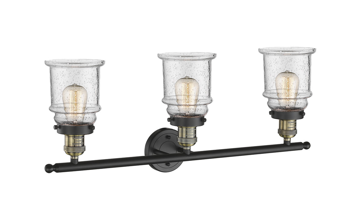 Innovations 205-BAB-G184 Three Light Bath Vanity, Black Antique Brass