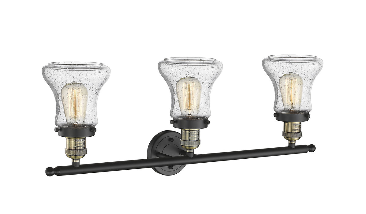 Innovations 205-BAB-G194 Three Light Bath Vanity, Black Antique Brass