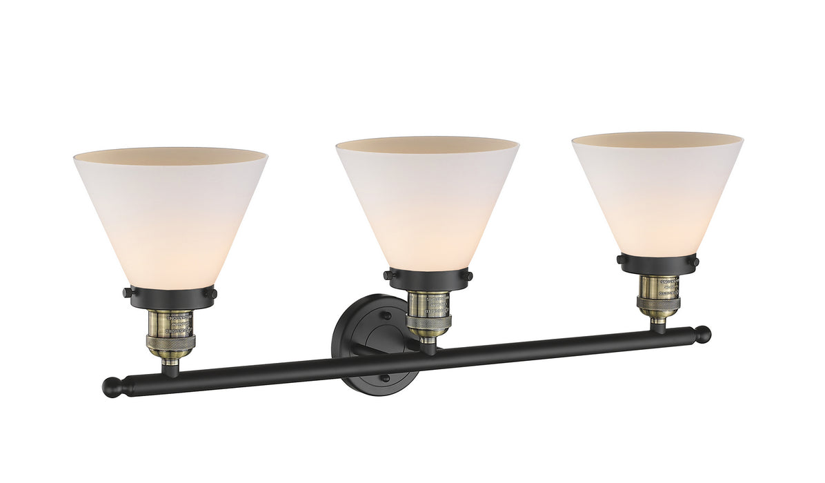 Innovations 205-BAB-G41 Three Light Bath Vanity, Black Antique Brass