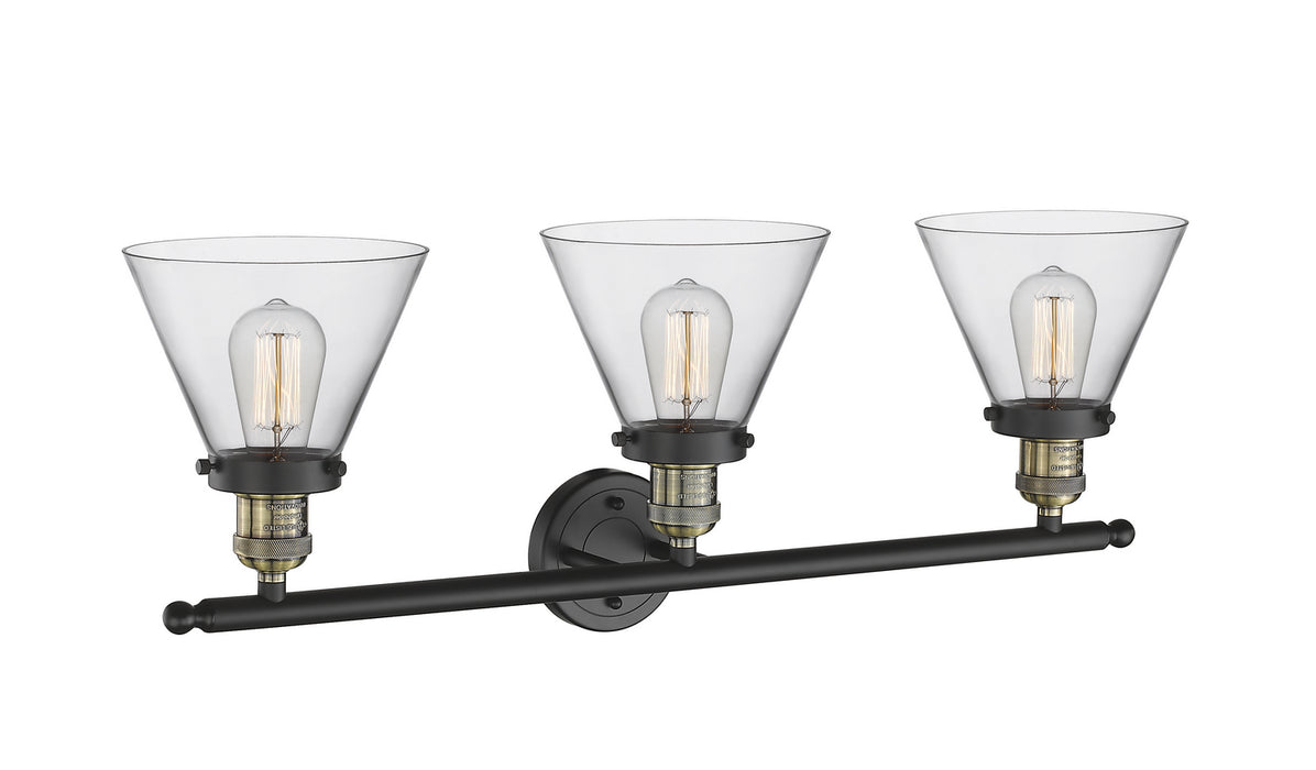 Innovations 205-BAB-G42 Three Light Bath Vanity, Black Antique Brass