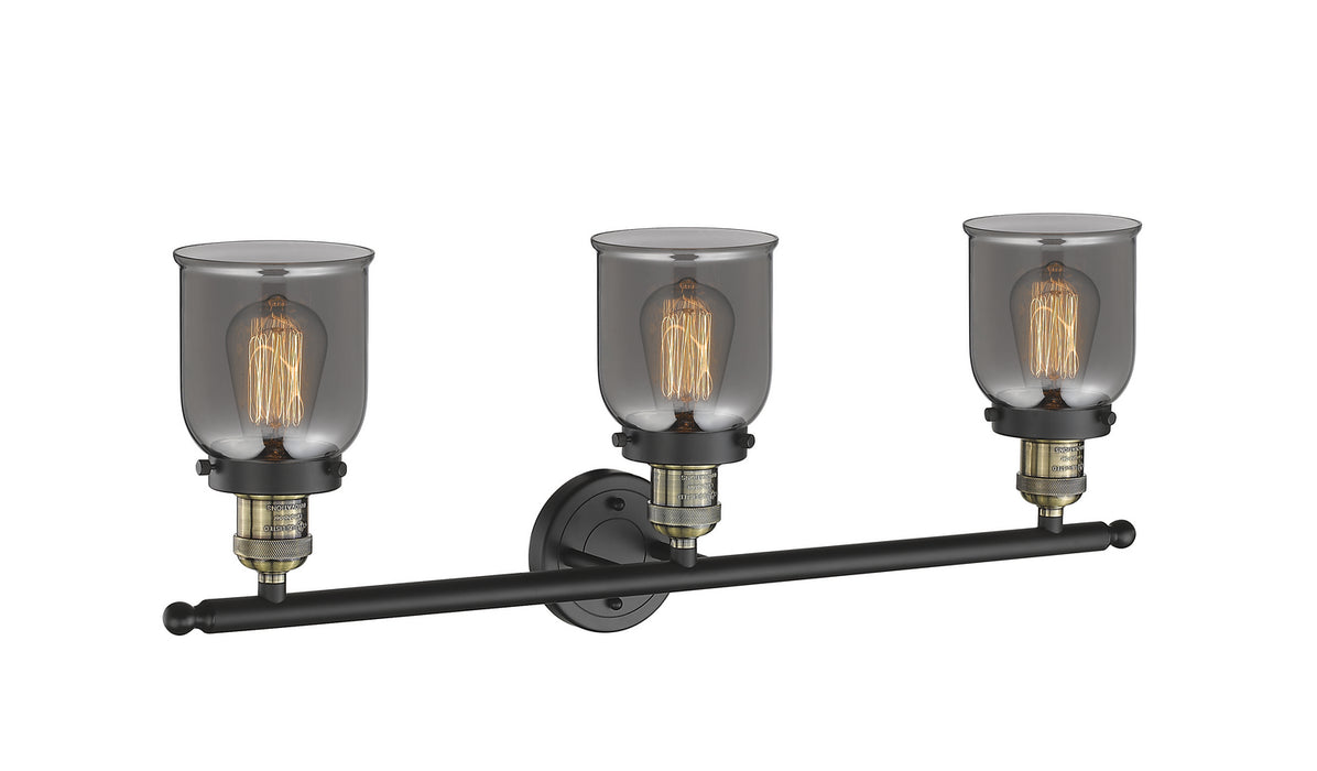 Innovations 205-BAB-G53 Three Light Bath Vanity, Black Antique Brass
