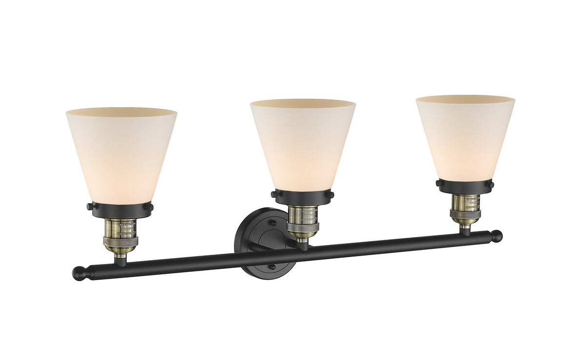 Innovations 205-BAB-G61 Three Light Bath Vanity, Black Antique Brass