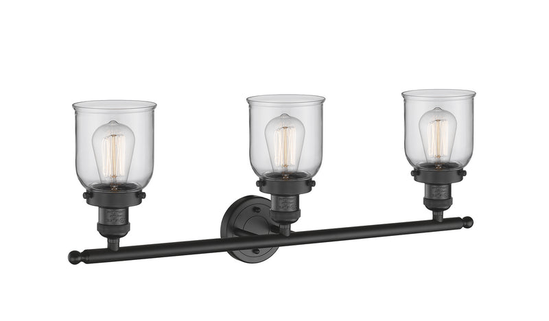 Innovations 205-BK-G52 Three Light Bath Vanity, Matte Black