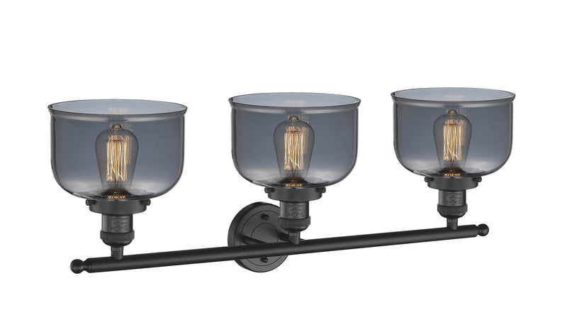 Innovations 205-BK-G73 Three Light Bath Vanity, Matte Black