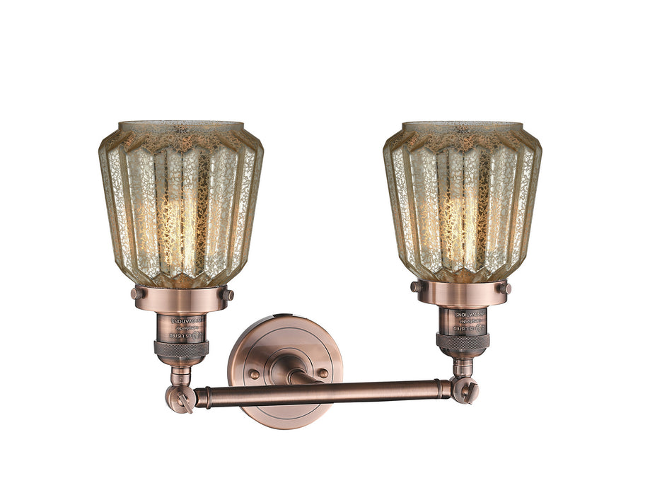 Innovations 208-AC-G146-LED LED Bath Vanity, Antique Copper