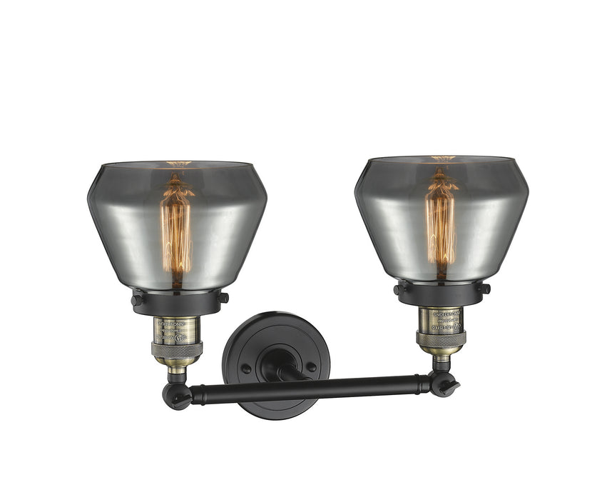Innovations 208-BAB-G173 Two Light Bath Vanity, Black Antique Brass