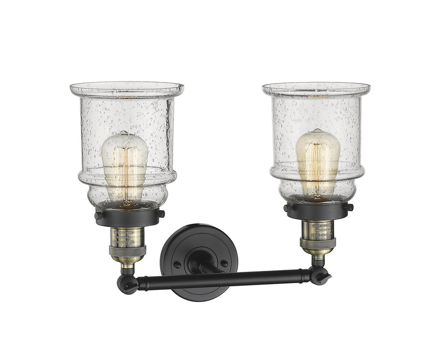 Innovations 208-BAB-G184 Two Light Bath Vanity, Black Antique Brass
