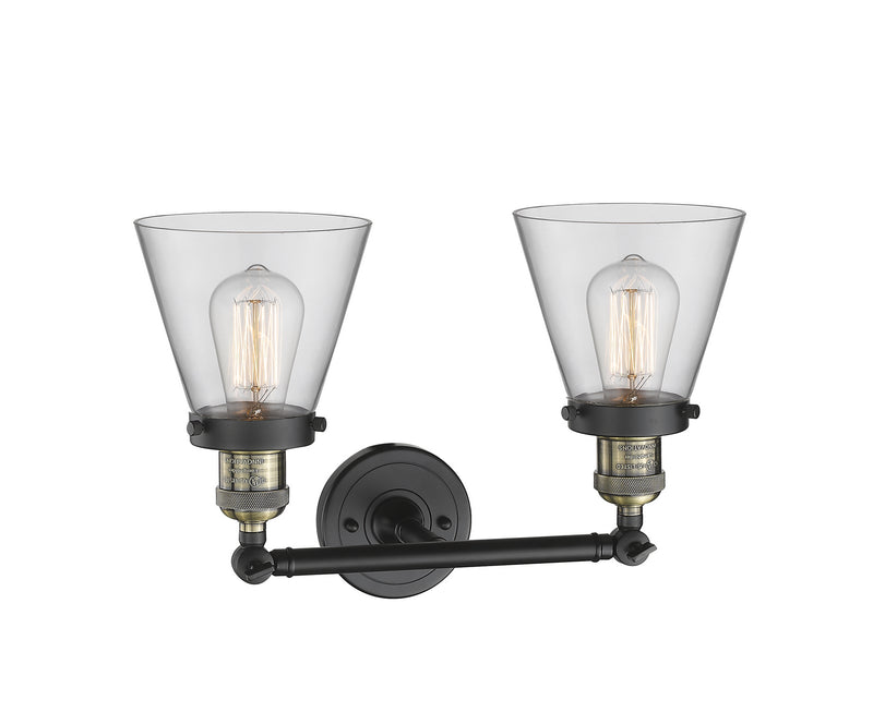 Innovations 208-BAB-G62 Two Light Bath Vanity, Black Antique Brass