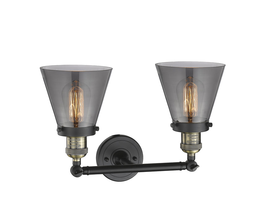 Innovations 208-BAB-G63 Two Light Bath Vanity, Black Antique Brass