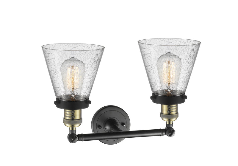 Innovations 208-BAB-G64 Two Light Bath Vanity, Black Antique Brass