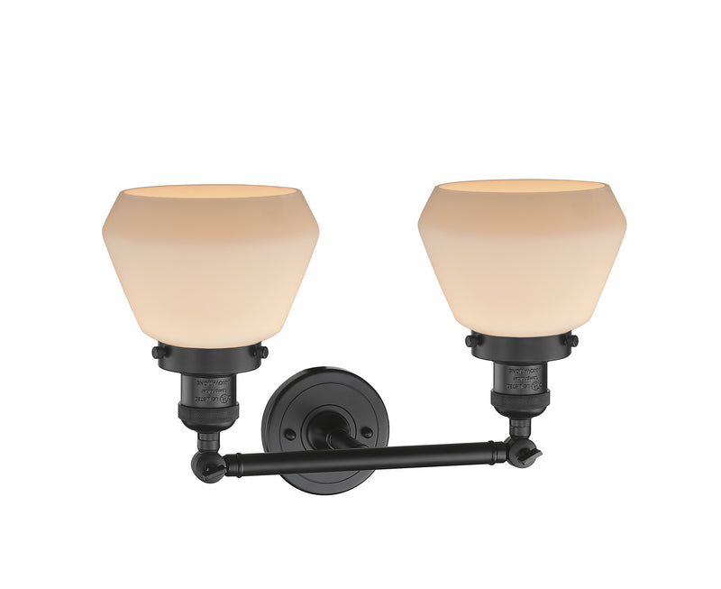Innovations 208-BK-G171 Two Light Bath Vanity, Matte Black