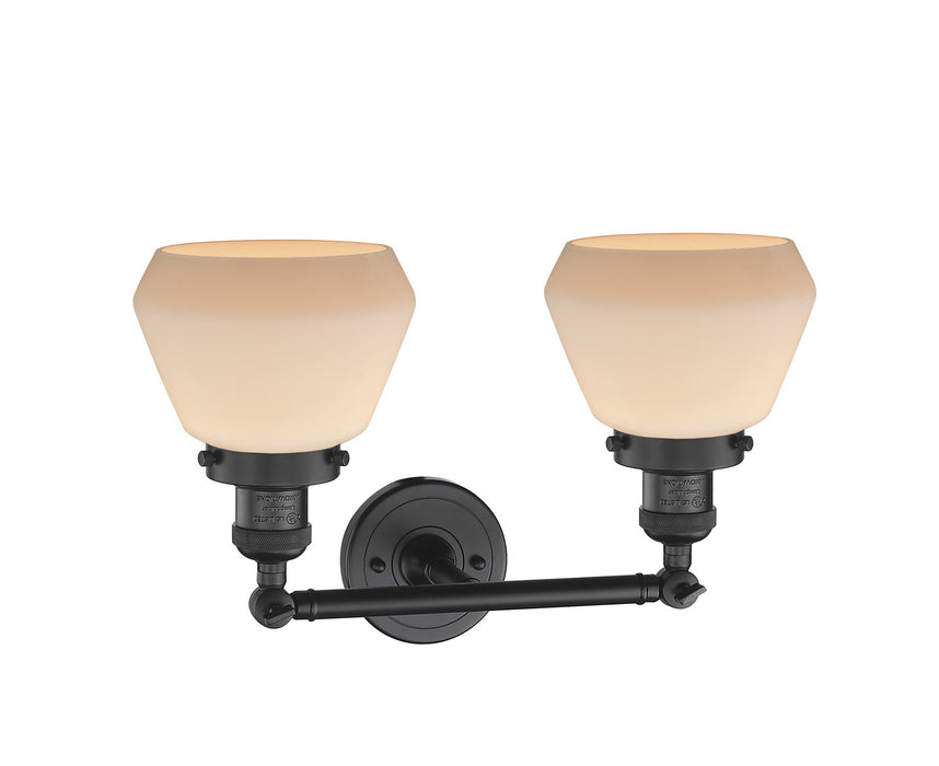 Innovations 208-BK-G171 Two Light Bath Vanity, Matte Black