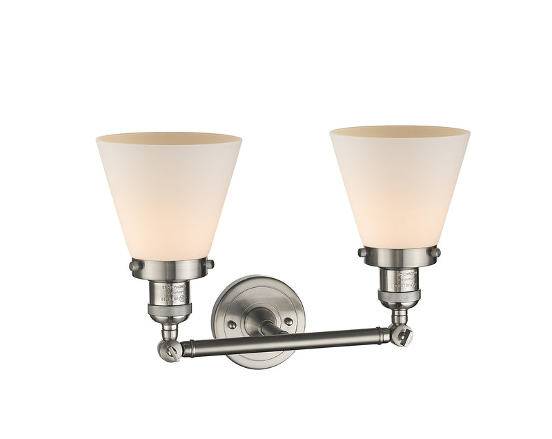 Innovations 208-SN-G61-LED LED Bath Vanity, Brushed Satin Nickel