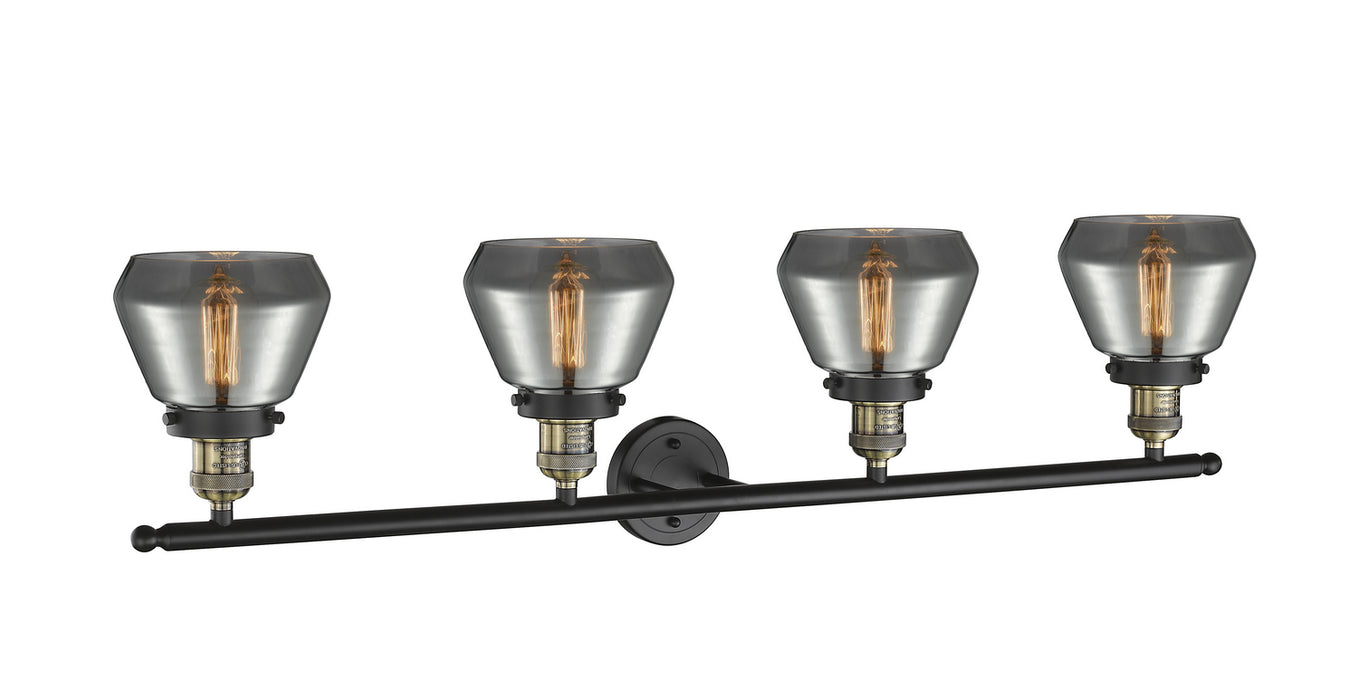 Innovations 215-BAB-G173 Four Light Bath Vanity, Black Antique Brass