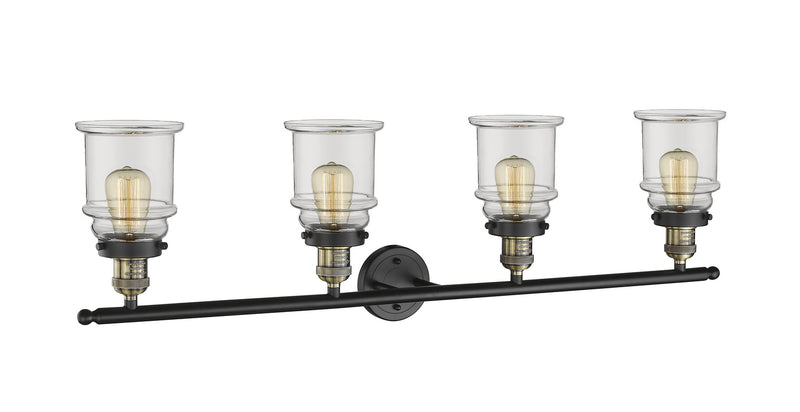 Innovations 215-BAB-G182 Four Light Bath Vanity, Black Antique Brass