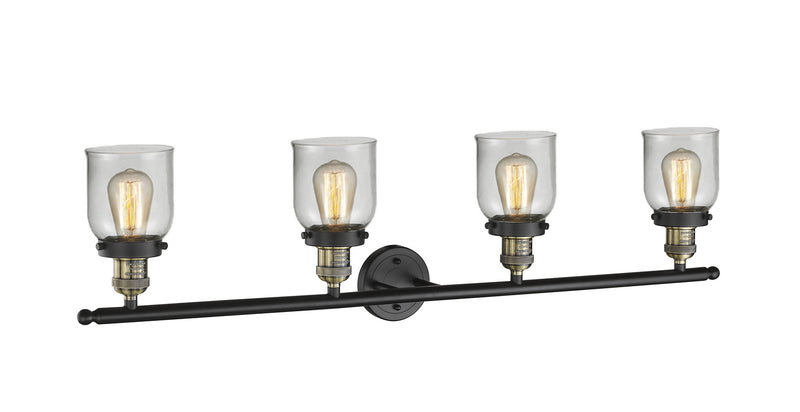 Innovations 215-BAB-G52 Four Light Bath Vanity, Black Antique Brass