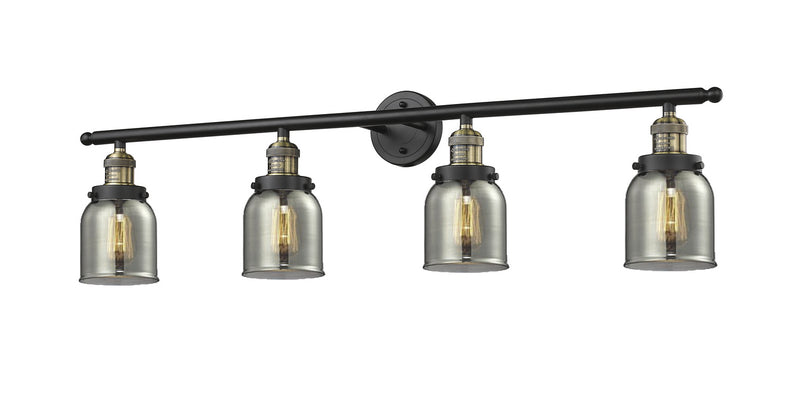 Innovations 215-BAB-G53 Four Light Bath Vanity, Black Antique Brass