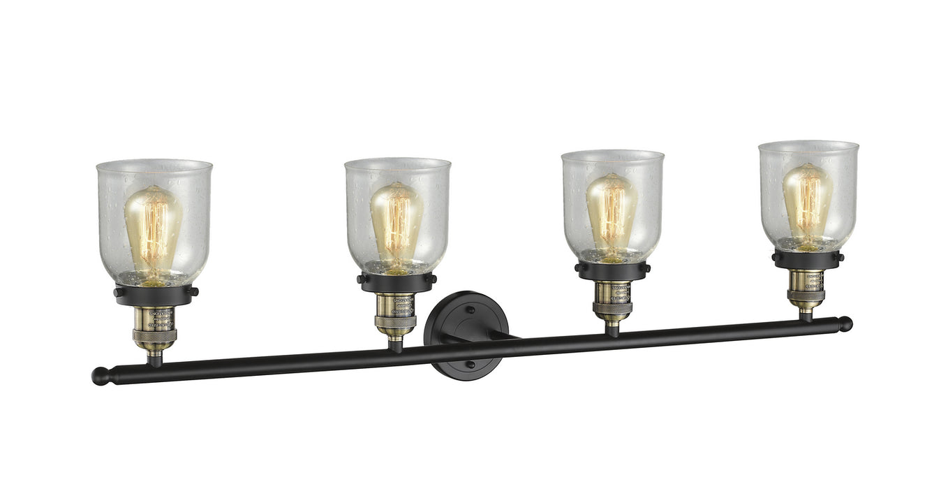 Innovations 215-BAB-G54 Four Light Bath Vanity, Black Antique Brass