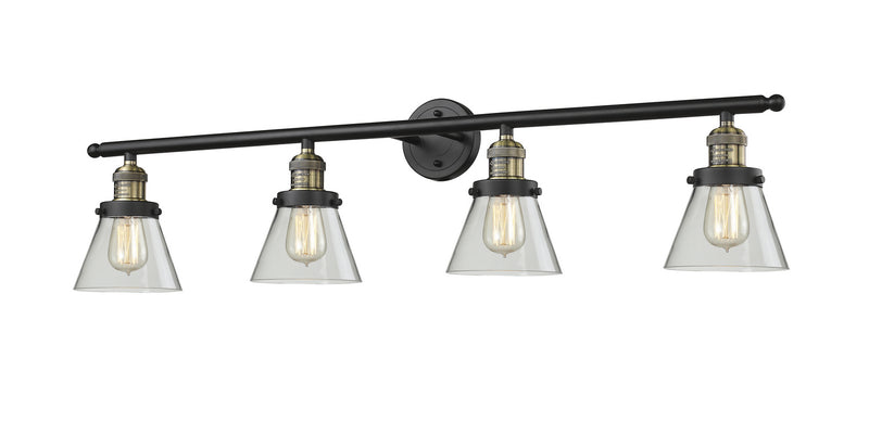 Innovations 215-BAB-G62 Four Light Bath Vanity, Black Antique Brass