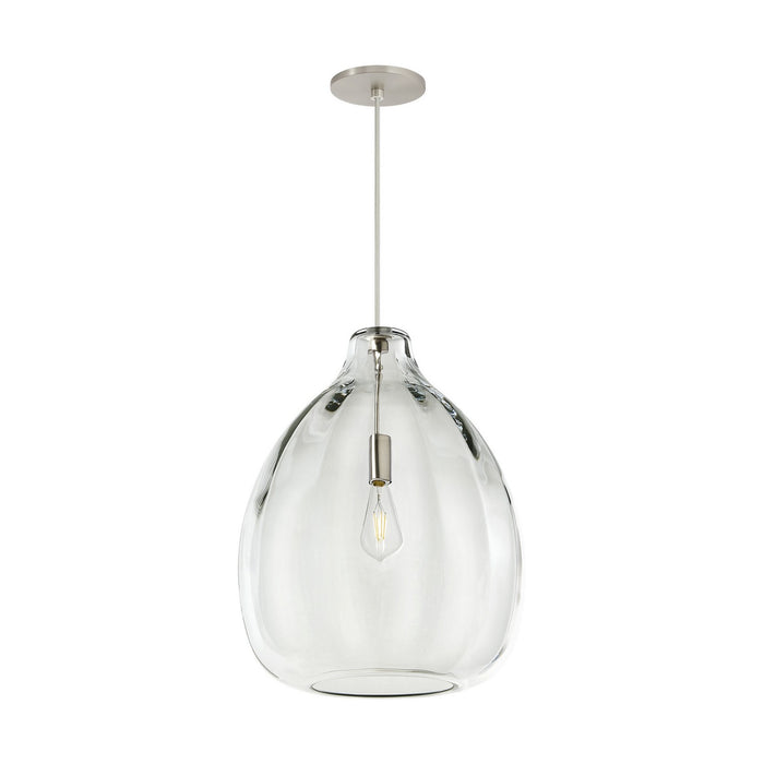 Visual Comfort Modern 700TDHARPCS-LED927 LED Pendant, Satin Nickel