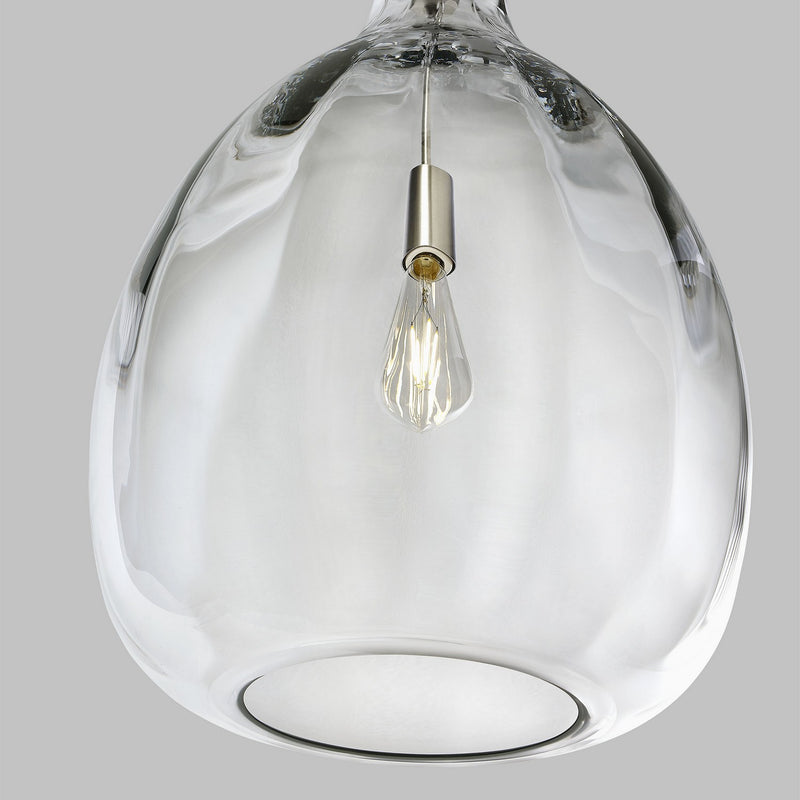 Visual Comfort Modern 700TDHARPCS-LED927 LED Pendant, Satin Nickel