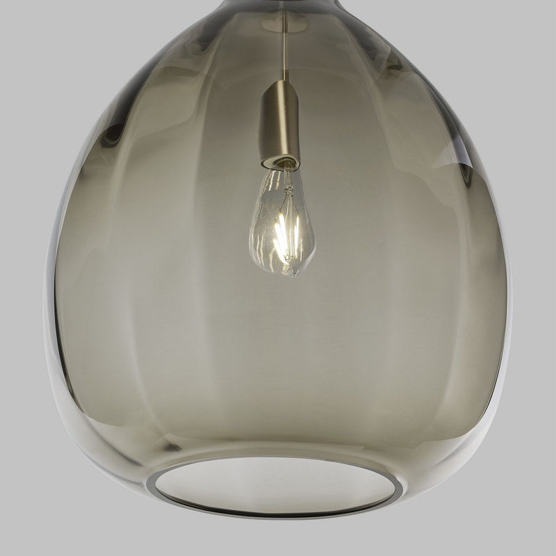 Visual Comfort Modern 700TDHARPKS-LED927 LED Pendant, Satin Nickel
