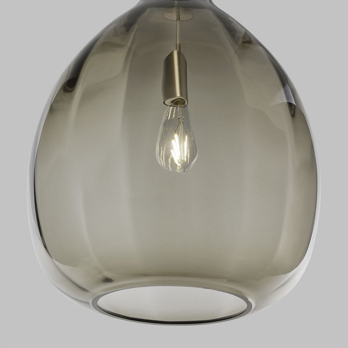 Visual Comfort Modern 700TDHARPKS-LED927 LED Pendant, Satin Nickel