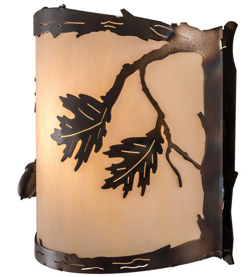 Meyda Tiffany 190069 One Light Wall Sconce, Dark Burnished Antique Copper