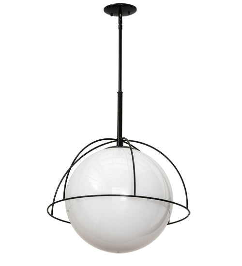 Meyda Tiffany 191483 One Light Pendant, Mirror Black
