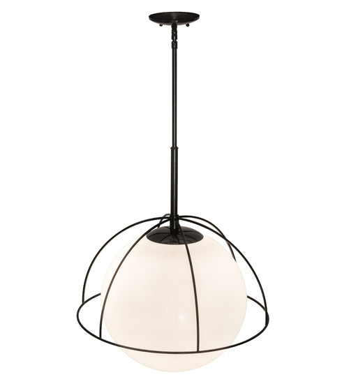 Meyda Tiffany 191483 One Light Pendant, Mirror Black