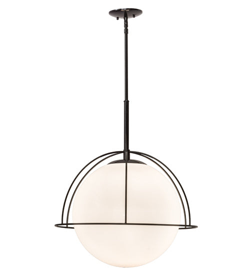 Meyda Tiffany 191483 One Light Pendant, Mirror Black