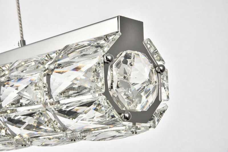 Elegant Lighting 3501D36C LED Chandelier, Chrome