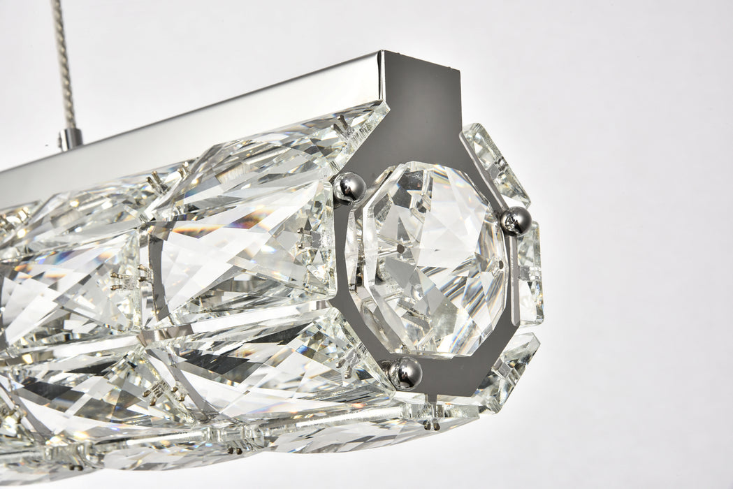 Elegant Lighting 3501D36C LED Chandelier, Chrome