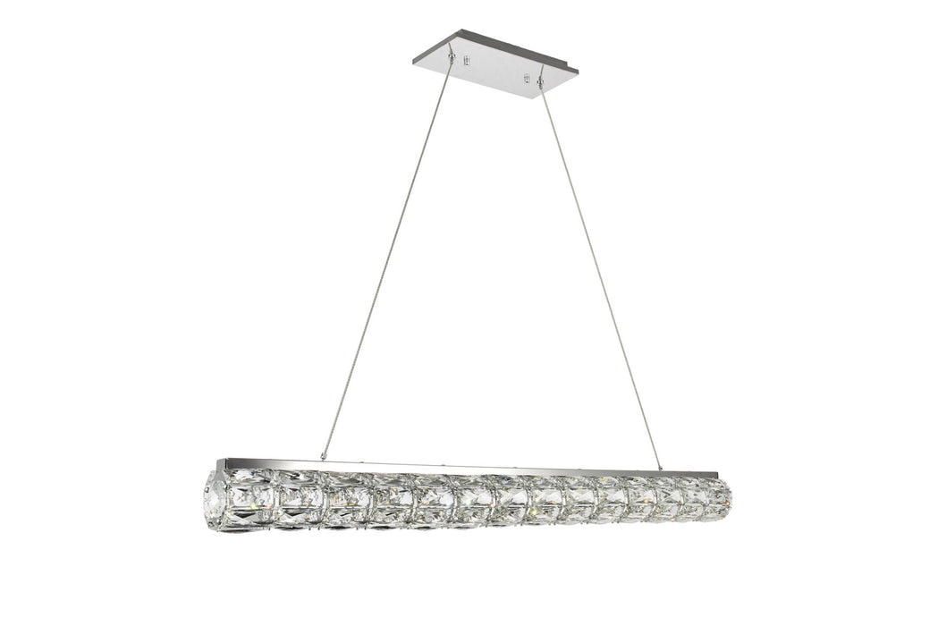 Elegant Lighting 3501D42C LED Chandelier, Chrome